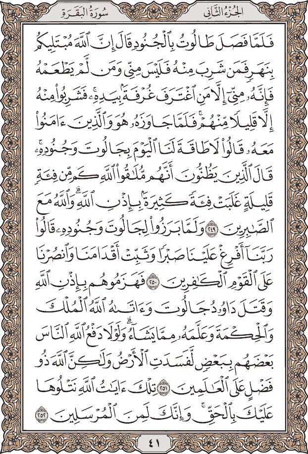 صفحة ٤١ من المصحف
