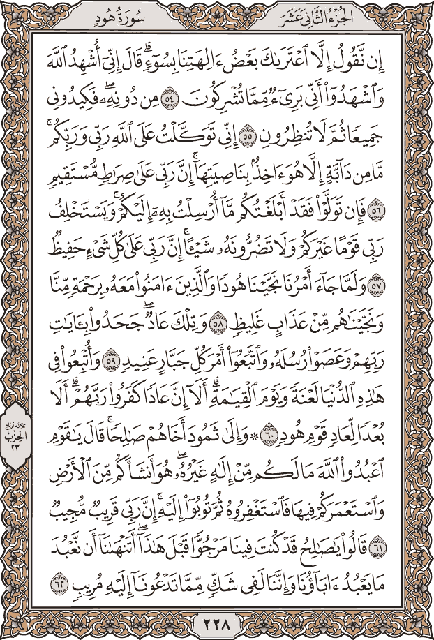 صفحة ٢٢٨ من المصحف