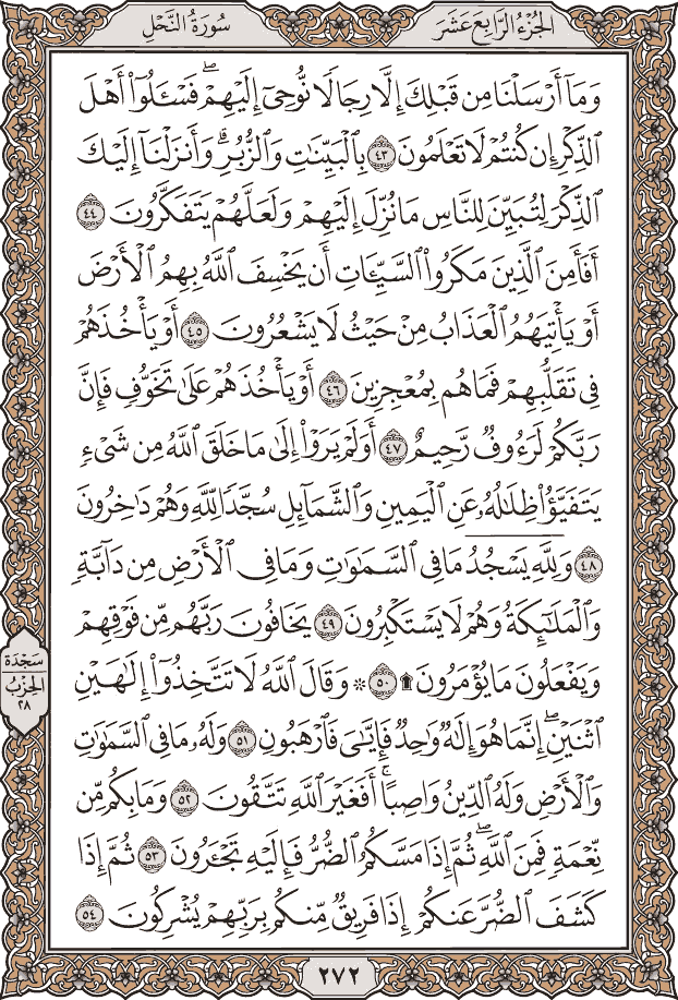 صفحة ٢٧٢ من المصحف